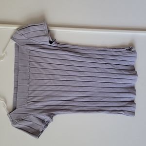 Free people lavender ribbed square neck t-shirt medium